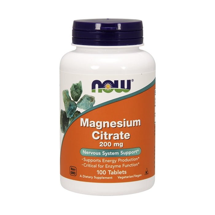Now Magnesium Citrate 200mg 100stk