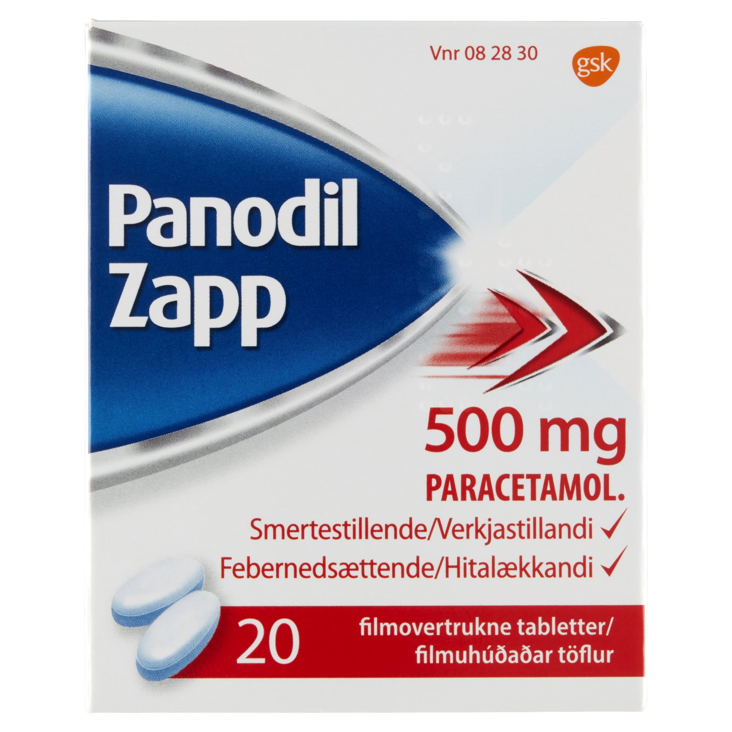 Panodil Zapp 20stk 500mg [filmhtfl]