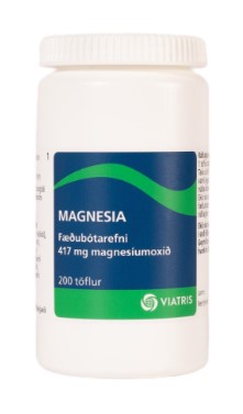 Magnesia fæðubótarefni 200stk