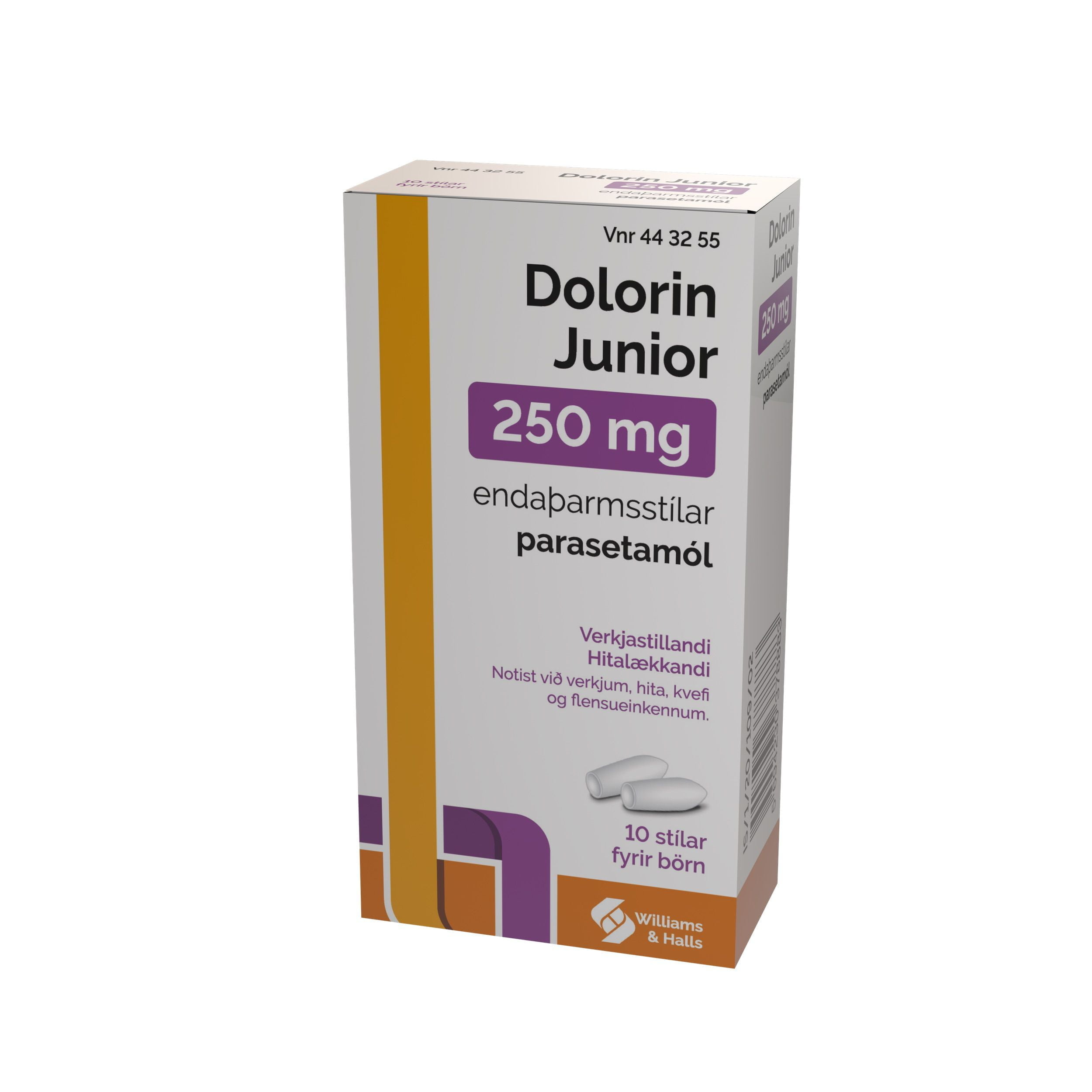 Dolorin Junior 10stk 250mg [eþ-stíll]