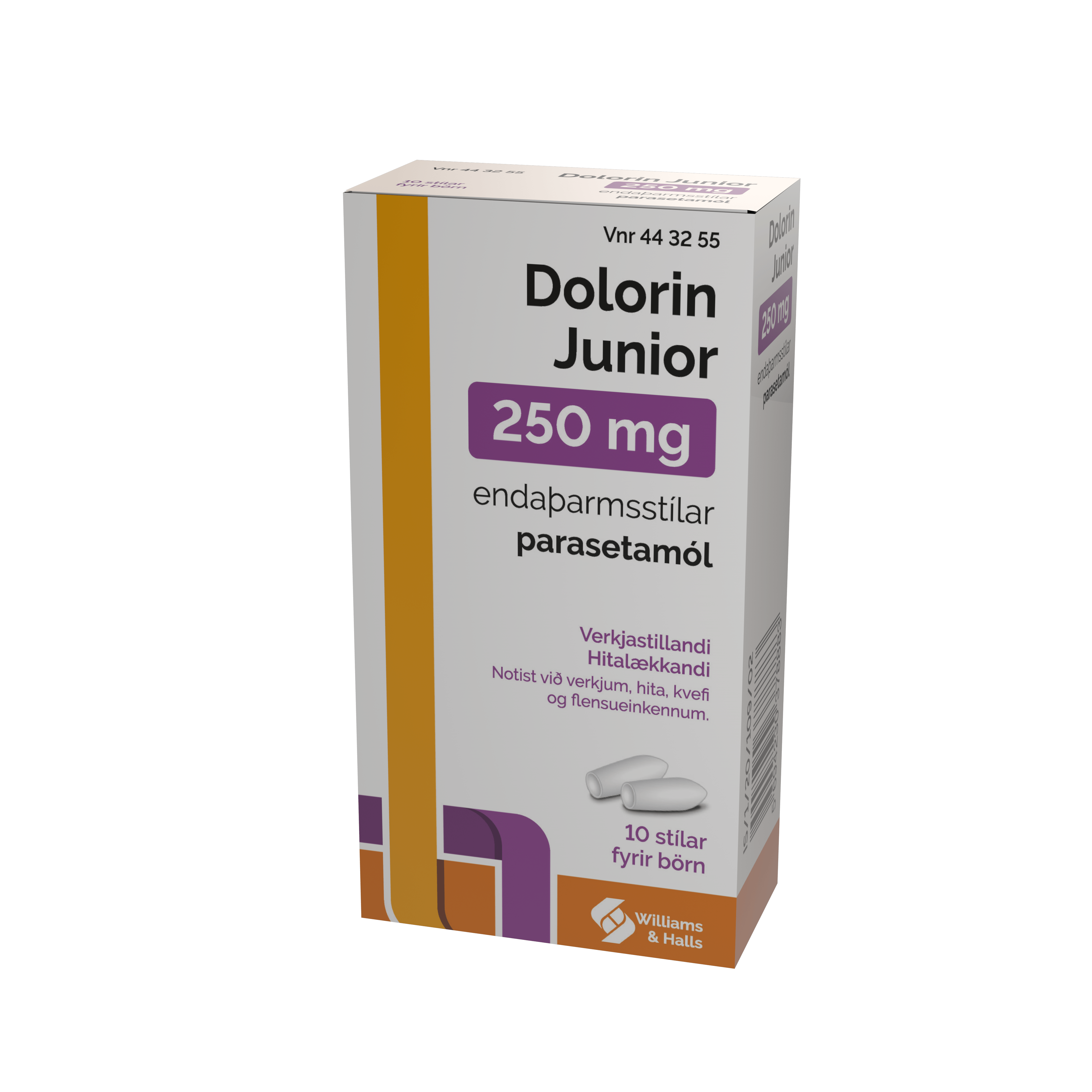 Dolorin Junior 10stk 250mg [eþ-stíll]