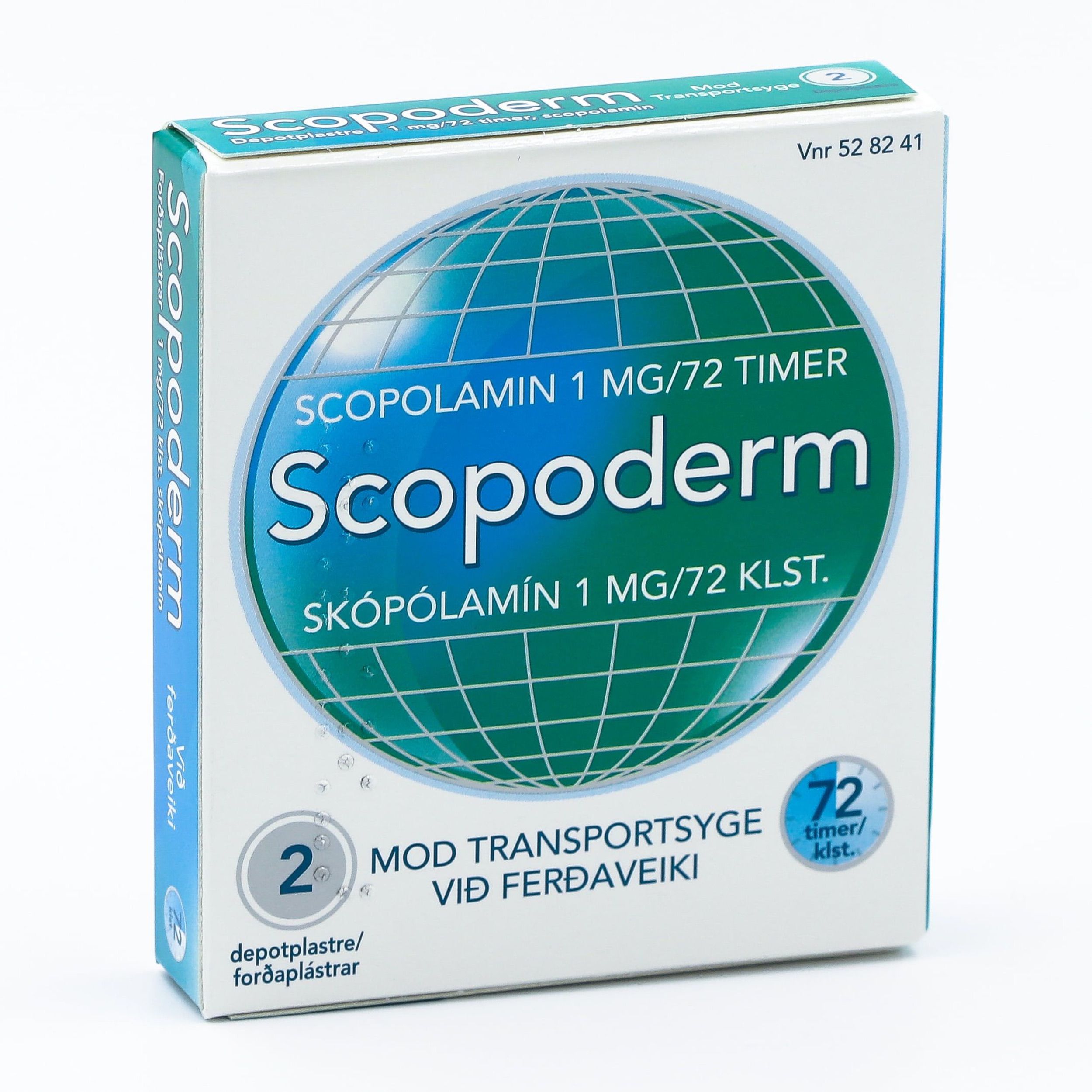Scopoderm 2stk 1mg/72k [forðapl]