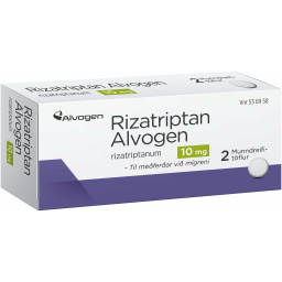 Rizatriptan Alvogen 2stk 10mg [munndr.t]
