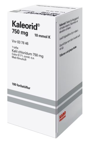 Kaleorid 100stk 750mg [forðatfl]