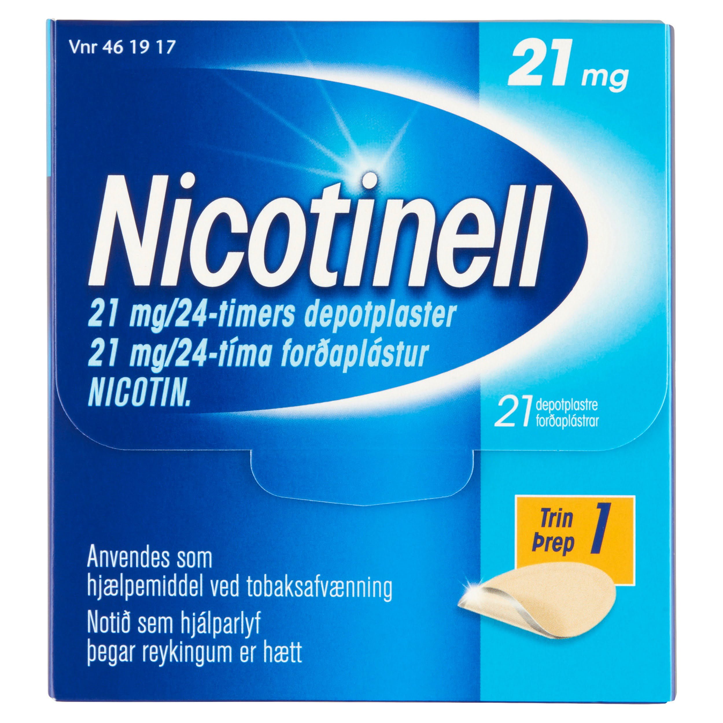 Nicotinell 21stk 21mg/sól [forðapl]
