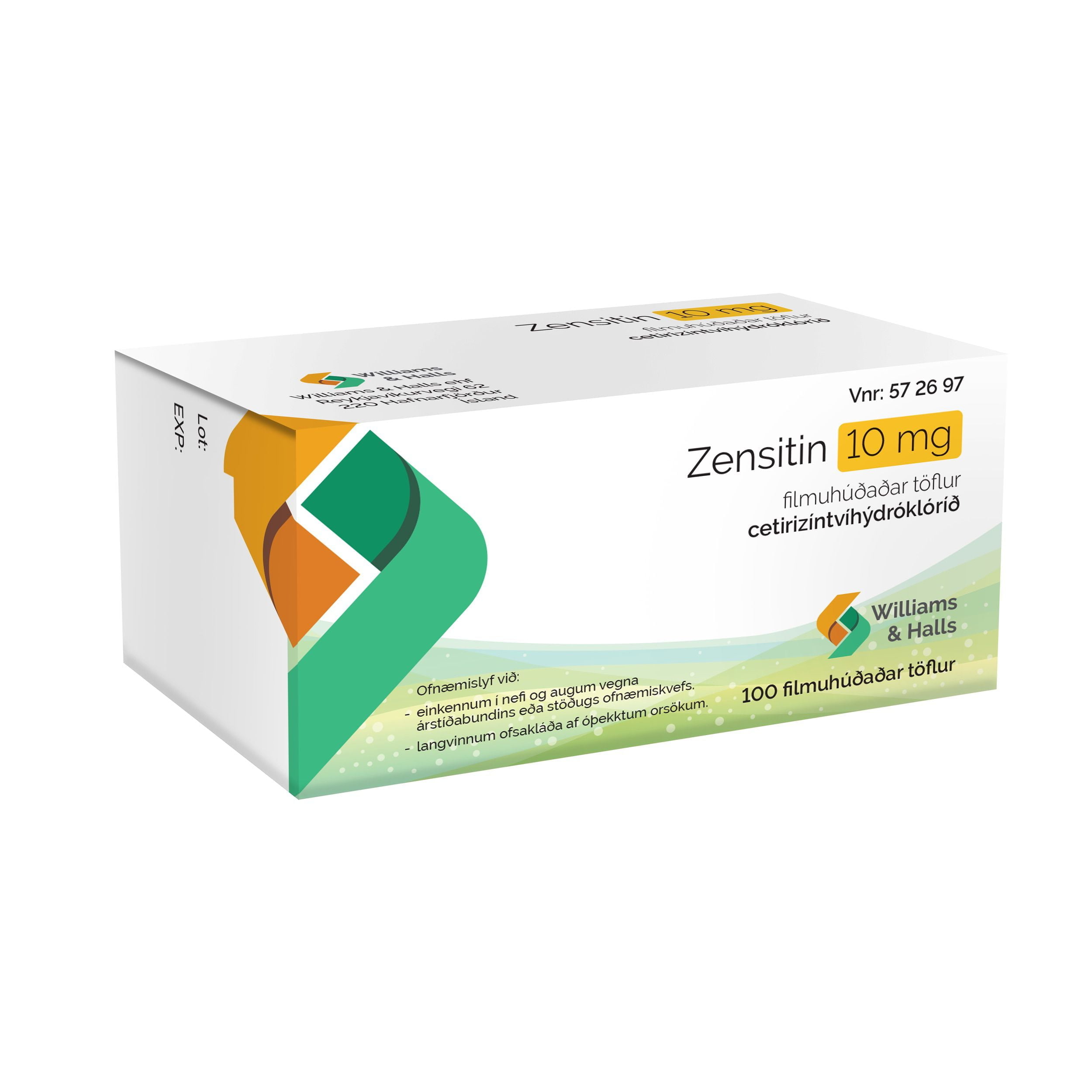 Zensitin 100stk 10mg [filmhtfl]