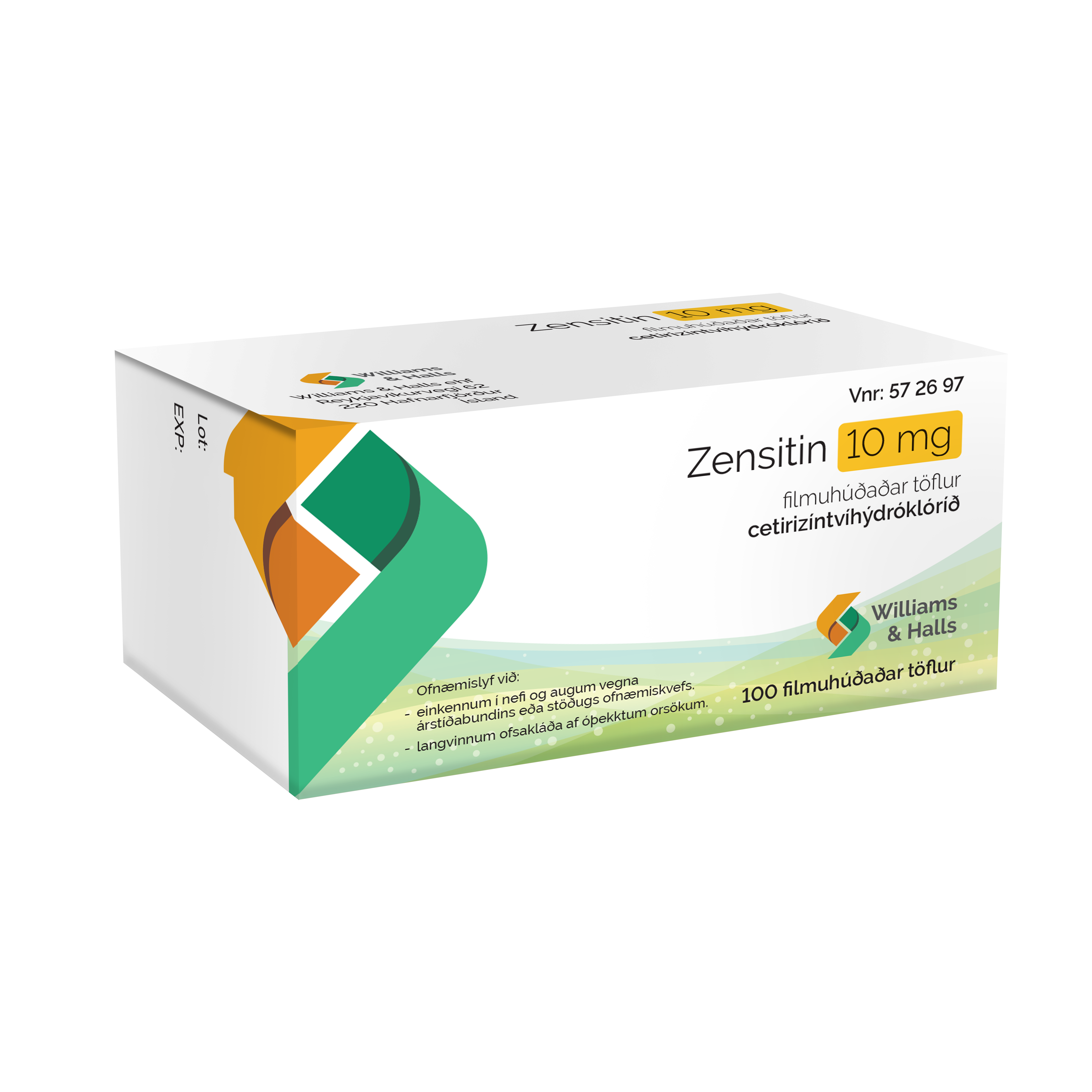 Zensitin 100stk 10mg [filmhtfl]