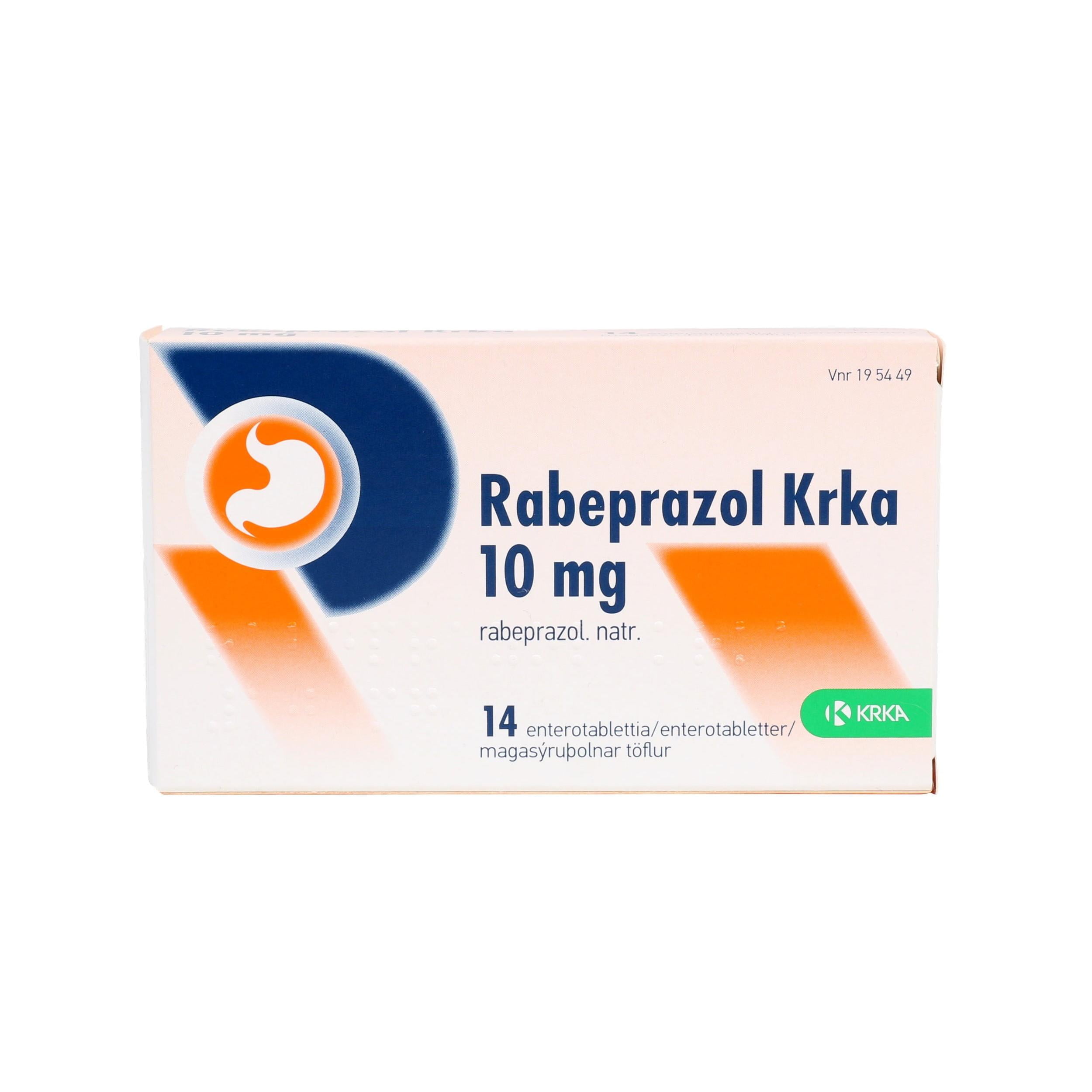Rabeprazol Krka 14stk 10mg [sh-tfl]
