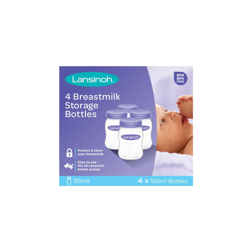 Lansinoh Pelar 160ml án túttu 4stk í pak