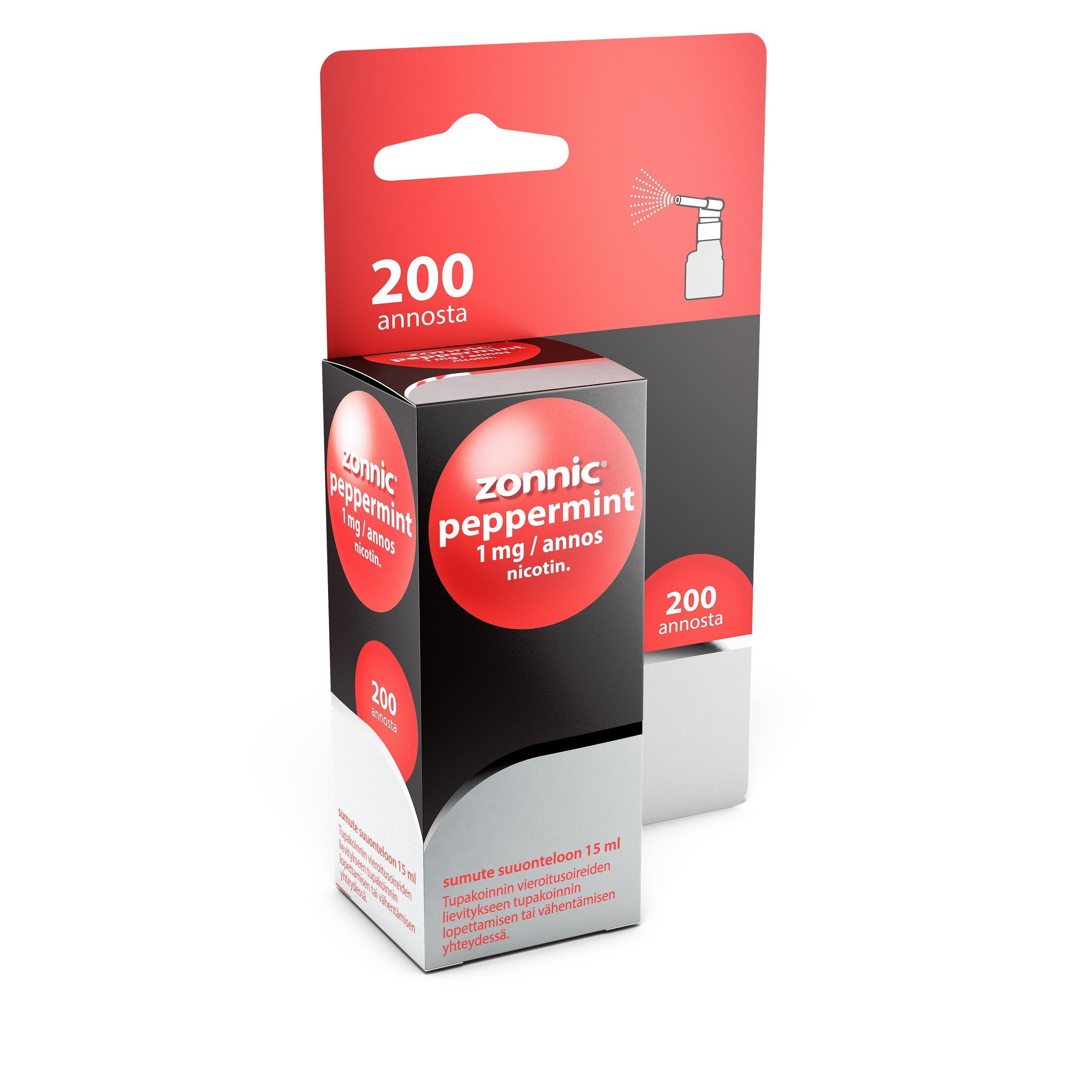 Zonnic Pepparmint 200skammt 1mg/úða [mun