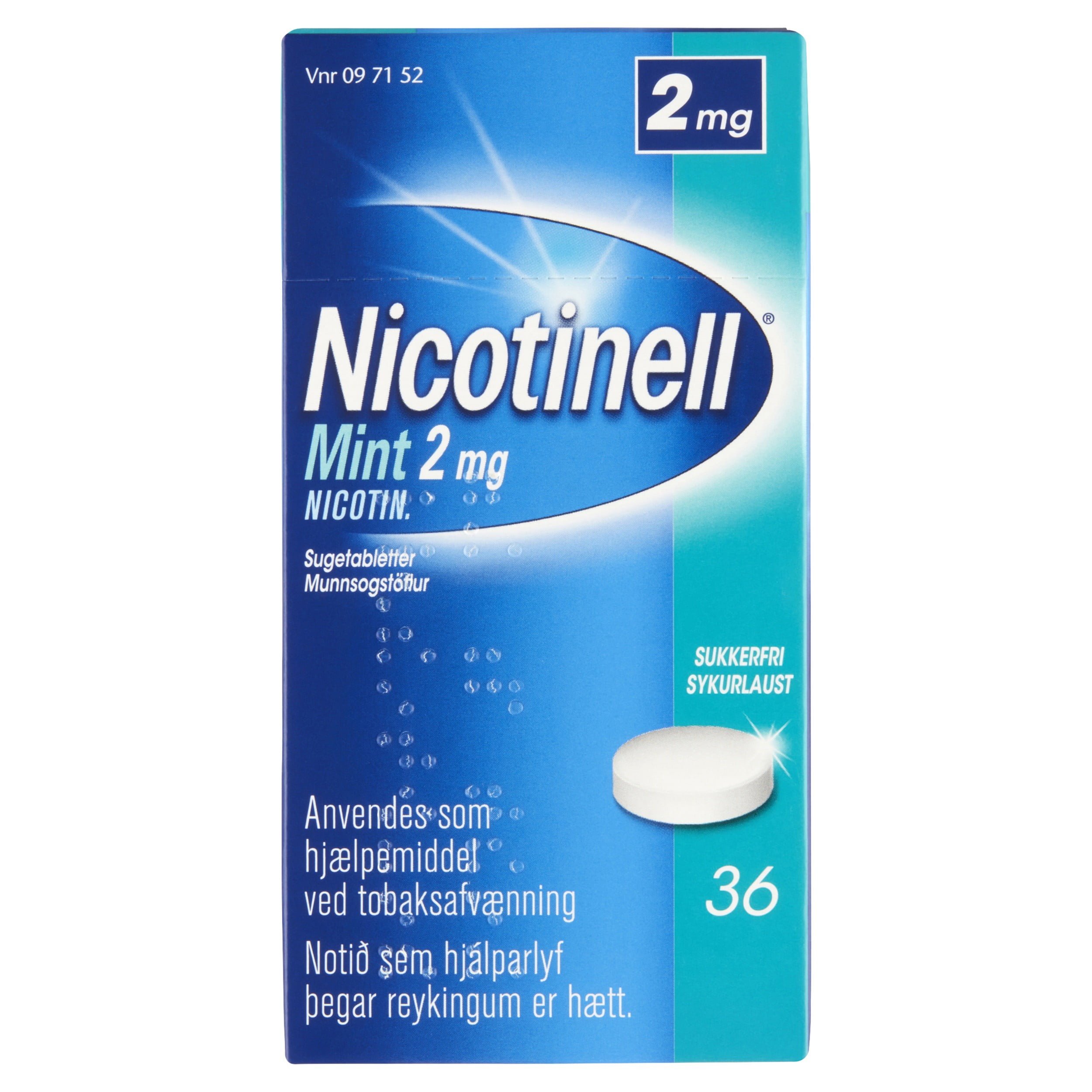 Nicotinell Mint 36stk 2mg [munnstfl]
