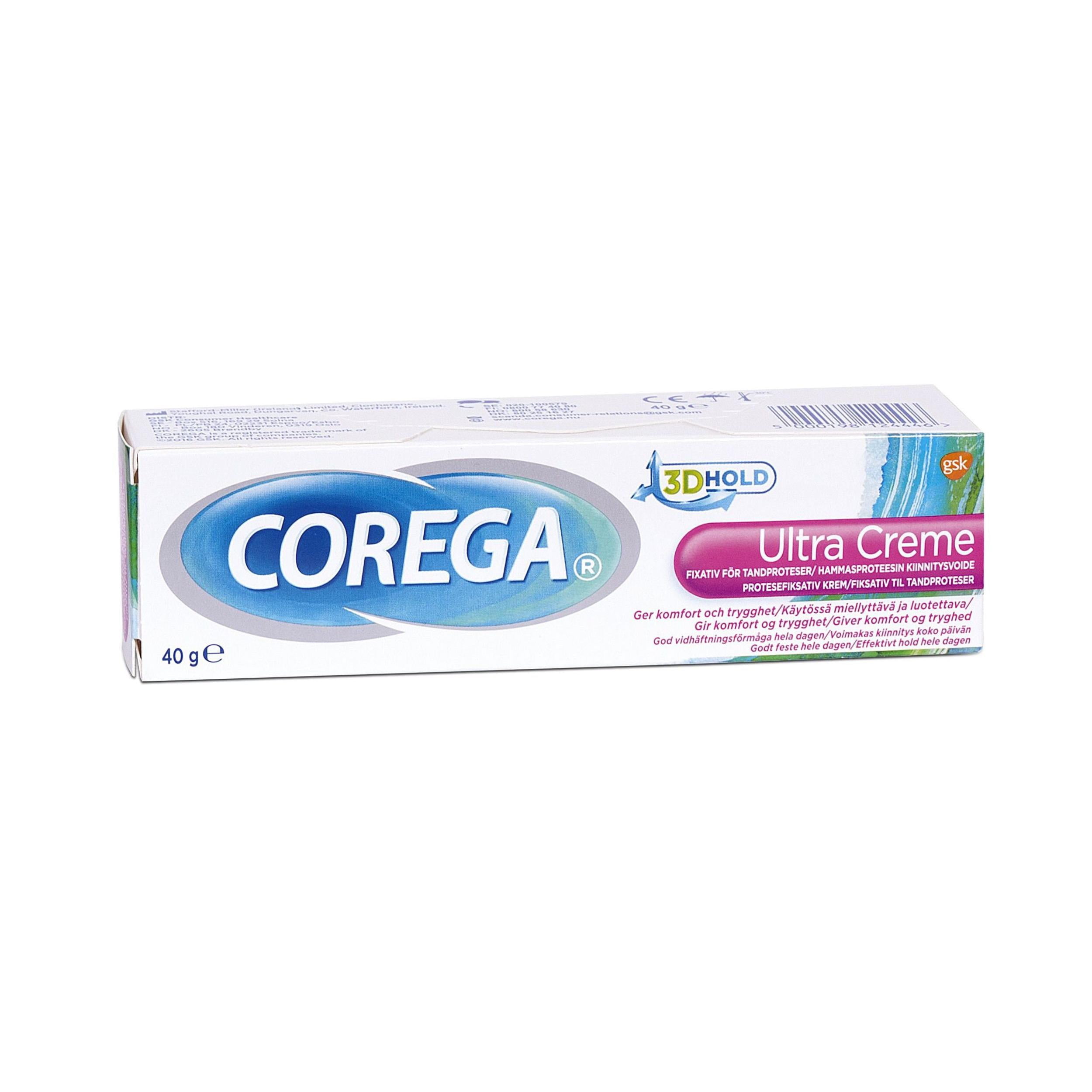Corega Ultra Tannlím Krem 40g